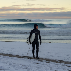 surfer in the snow