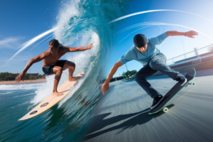 surfing vs skateboarding