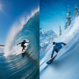 surfing vs snowboarding